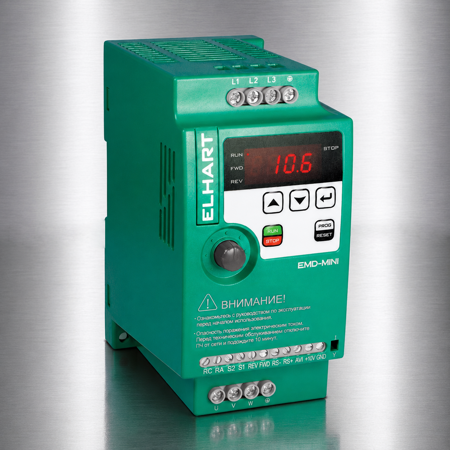 Преобразователь частоты EMD-MINI-004S 1 фаза 0,4 кВт